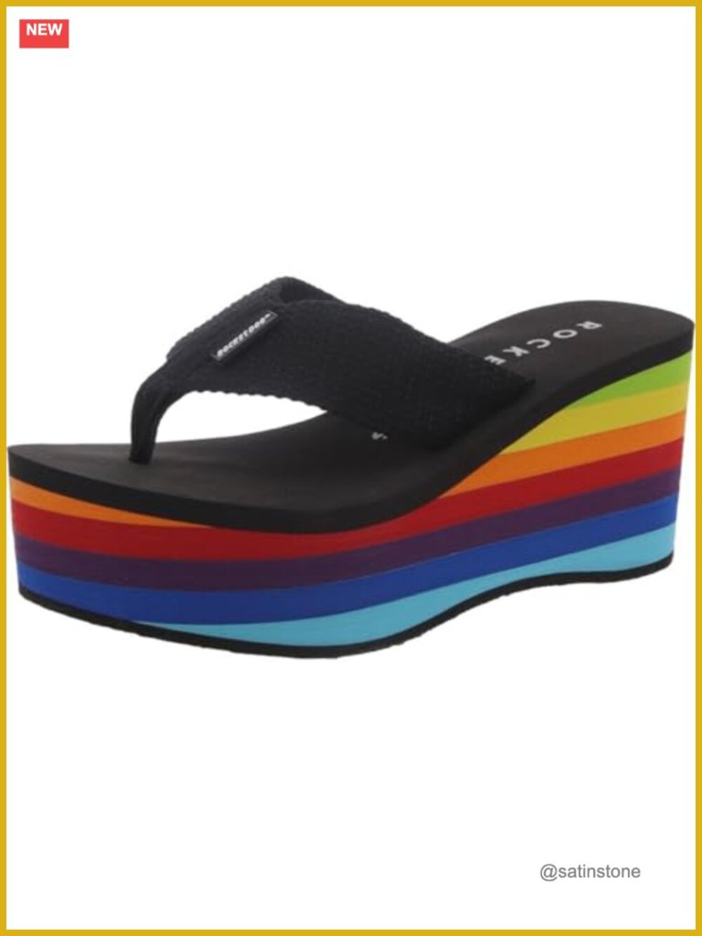Rocket Dog Crush Platform Flip Flops Woven Synthetic EVA Casual